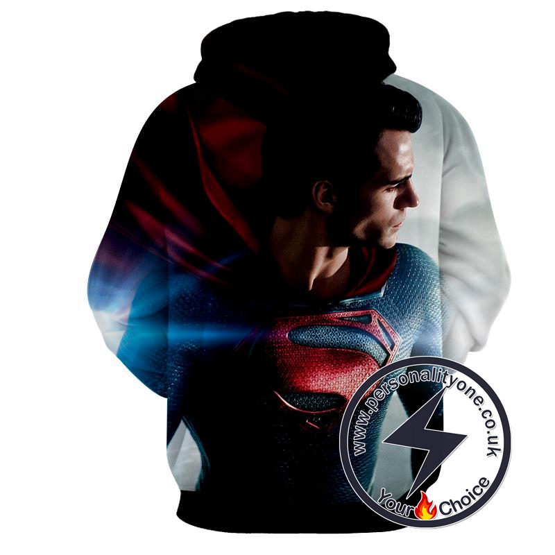 Starring Man Of Steel - Superman Sweat Shirt - Superman Hoodies